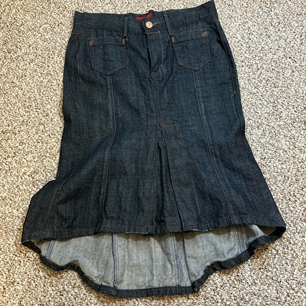 Levi’s - Denim Fishtailed Skirt - High/Low hemline - SZ10